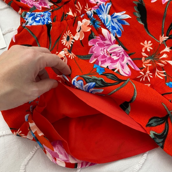 ALI & JAY Red Floral Romper NWT $128. - Picture 8 of 11